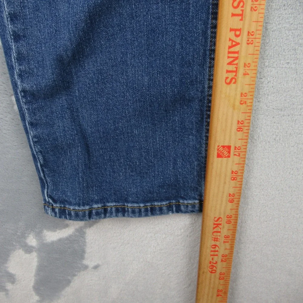 Levis 514 Straight Fit Mens Blue Denim Jeans 33x32 Medium Wash 00514-1537